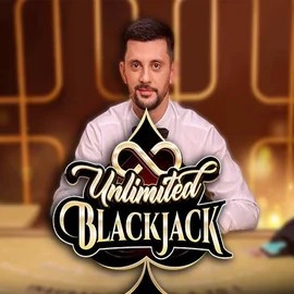 Official Live Casino logo: Unlimited Blackjack by Ezugi at Casinacho Casino